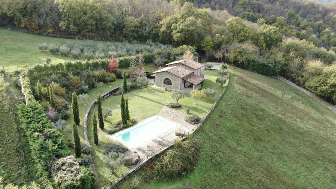 Villa Elisa - Private Pool & Airco Near Reschio Castle Lugnano Exteriör bild