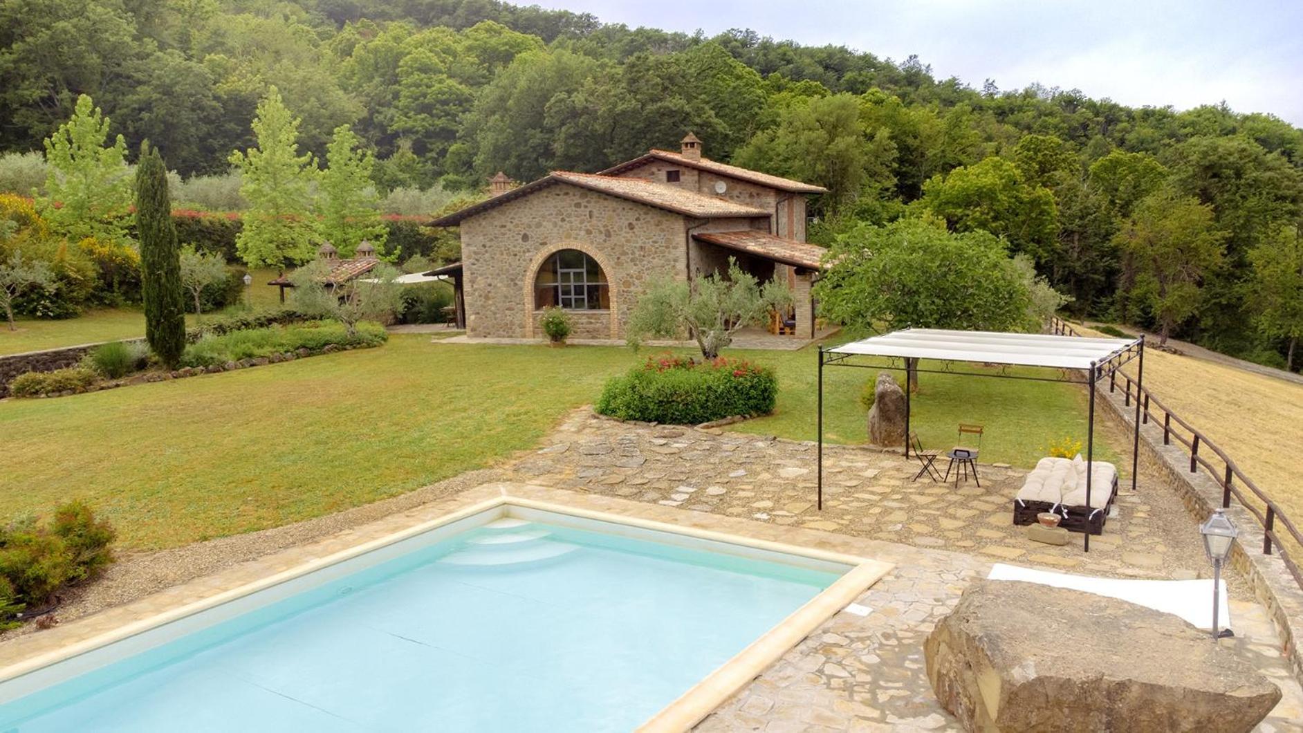Villa Elisa - Private Pool & Airco Near Reschio Castle Lugnano Exteriör bild